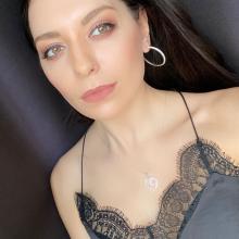 Сребърни обеци с кристали от Sw® Francesca Crystal