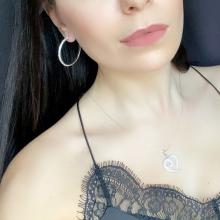 Сребърни обеци с кристали от Sw® Francesca Crystal