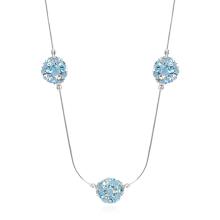Сребърно колие Mauritius с кристали от Sw® Hematite