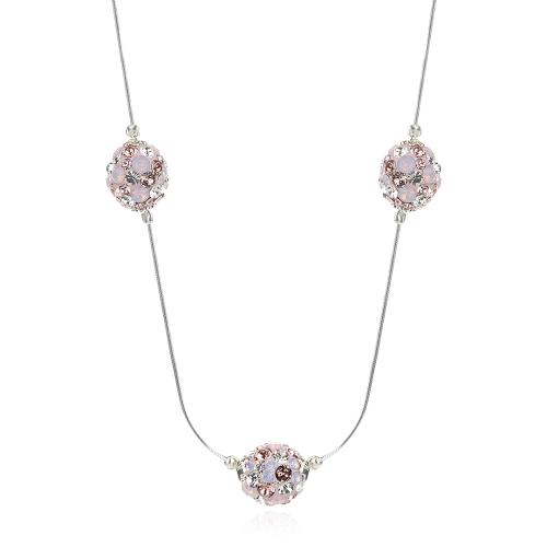 Сребърно колие Mauritius с кристали от Sw® Marilyn