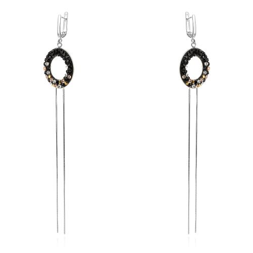 Сребърен комплект колие и обеци Gabriela  с кристали от Sw® SK521 Ralica