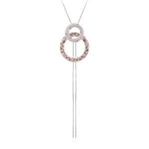 Сребърно колие Adeline с кристали от Sw® Marilyn