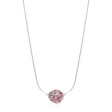 Сребърно колие Mauritius-1 с кристали от Sw® Blue Zircon and Golden Shadow