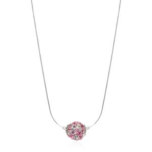 Сребърно колие Mauritius-1 с кристали от Sw® Rose Shade
