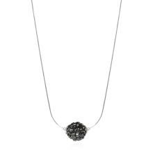 Сребърно колие Mauritius-1 с кристали от Sw® Blue Zircon and Golden Shadow