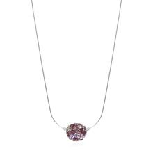 Сребърно колие Mauritius-1 с кристали от Sw® Blue Zircon and Golden Shadow