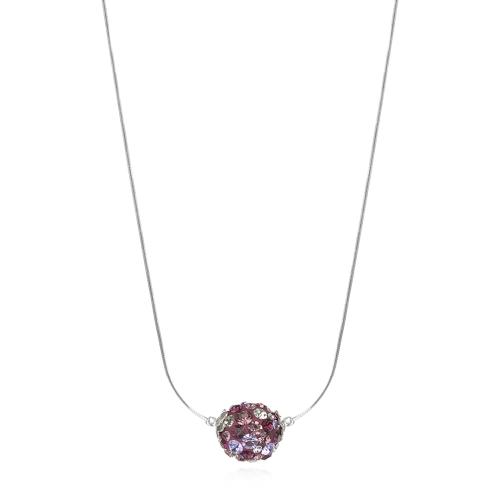 Сребърно колие Mauritius-1 с кристали от Sw® Blush Rose