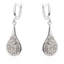 Сребърни обеци Lea с кристали от Sw® Crystal