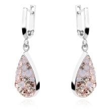 Сребърни обеци Daniela с кристали От Sw® Crystal