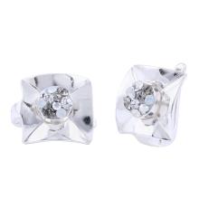 Сребърен комплект обеци и медальон с кристали от Sw® SKM156 Silver Shade