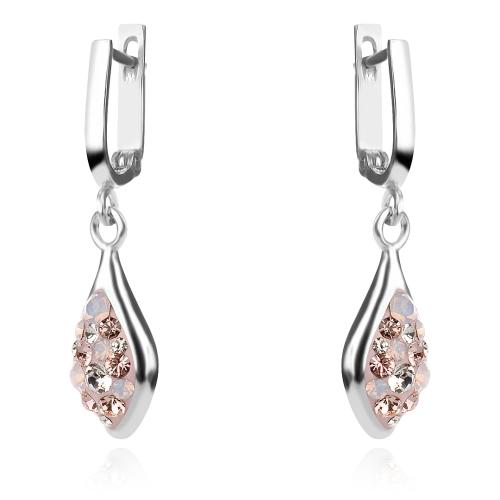 Сребърен Комплект Isabel Обеци И Медальон С Кристали От Sw® Marilyn