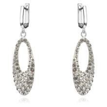 Сребърен комплект Camila обеци и медальон с кристали от Sw® Crystal