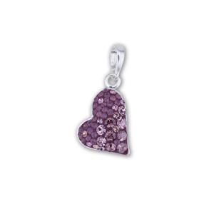 Сребърен медальон Valentina с кристали от Sw® Butterfly Bush