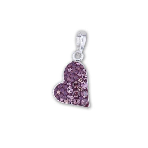 Сребърен медальон Valentina с кристали от Sw® Butterfly Bush