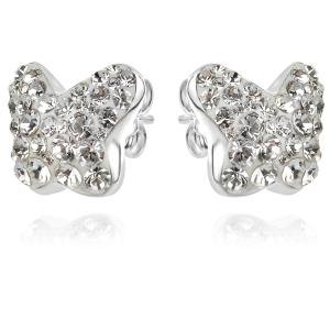 Сребърни обеци Vanessa с кристали от Sw® Crystal