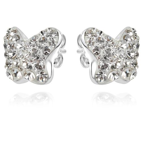 Сребърни обеци Vanessa с кристали от Sw® Crystal
