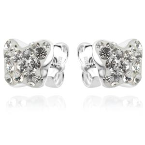 Сребърни обеци Vanessa mini с кристали от Sw® Crystal