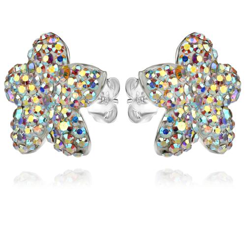 Сребърни обеци Kate с кристали от Sw® AB Crystal