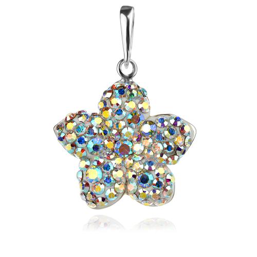 Сребърен медльон Kate с кристали от Sw® AB Crystal