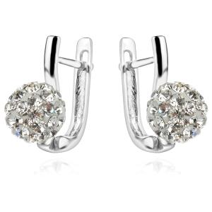 Сребърни обеци Celine с кристали от Sw® Crystal