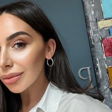 Сребърни обеци с кристали от Sw® Celeste Aquamarine
