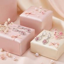 Сребърни обеци  с кристали От Sw® SO101