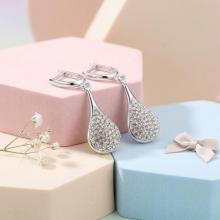 Сребърни обеци Lea с кристали от Sw® Crystal