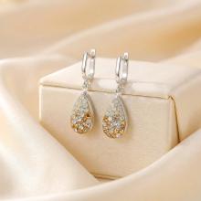 Сребърни обеци Daniela с кристали От Sw® Crystal