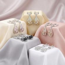 Сребърни обеци Daniela с кристали От Sw® Crystal