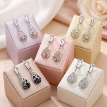 Сребърни обеци Daniela с кристали От Sw® Crystal