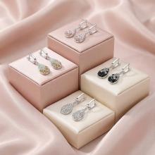 Сребърни обеци Daniela с кристали От Sw® Crystal