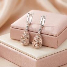 Сребърни обеци Daniela с кристали От Sw® Crystal