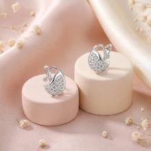 Сребърни обеци  с кристали От Sw® SO113