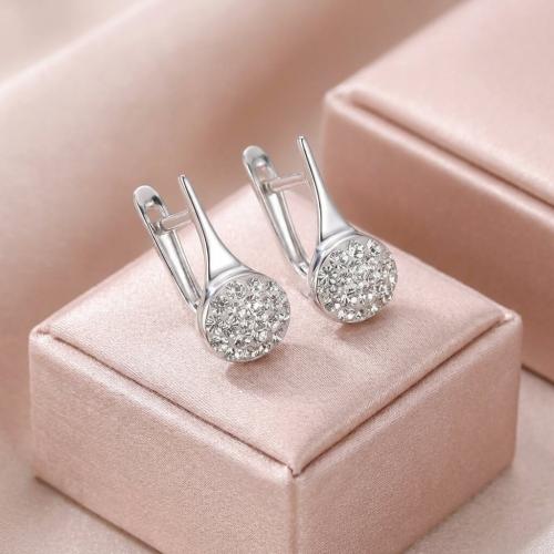 Сребърни обеци с кристали От Sw® SO142