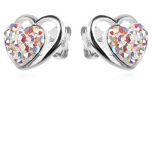 Сребърни обеци с кристали от Sw® SO145 Crystal
