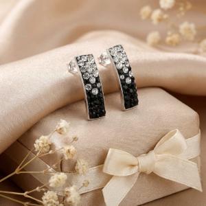 Сребърни обеци  с кристали От Sw® SO155