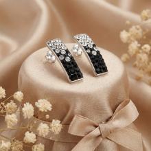 Сребърни обеци  с кристали От Sw® SO155