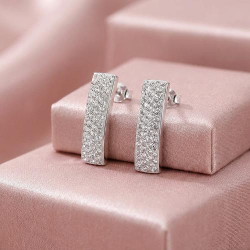 Сребърни обеци  с кристали От Sw® SO155