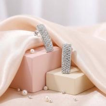 Сребърни обеци с кристали От Sw® SO155 Сребърни обеци с кристали От Sw® SO155