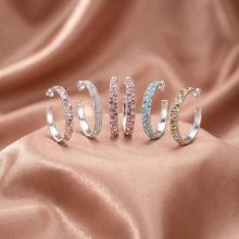 Сребърни обеци Amara с кристали от Sw® Marilyn