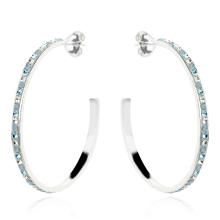 Сребърни обеци с кристали от Sw® Francesca Crystal