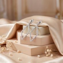 Сребърни обеци Indiana с кристали от Sw® AB Crystal