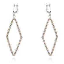 Сребърни обеци Indiana с кристали от Sw® Crystal