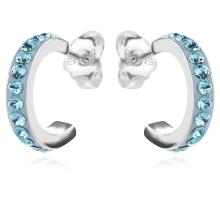 Сребърни обеци с кристали от Sw® Annisa Crystal
