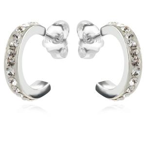 Сребърни обеци с кристали от Sw® Annisa Crystal