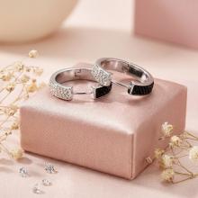 Сребърни обеци Miami с кристали от Sw® Colorado Rose Gold