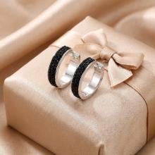 Сребърни обеци Miami с кристали от Sw® Colorado Rose Gold