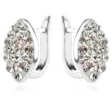 Сребърни обеци с кристали от Sw® SO319 Crystal