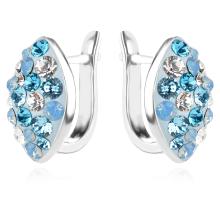 Сребърни обеци с кристали от Sw® SO319 Crystal