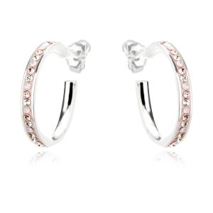 Сребърни обеци с кристали от Sw® Celeste Marilyn